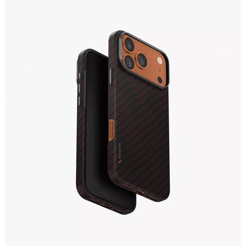 UNIQ Keva EDGE capa para iPhone 17 Pro Max com carregamento MagClick, preto