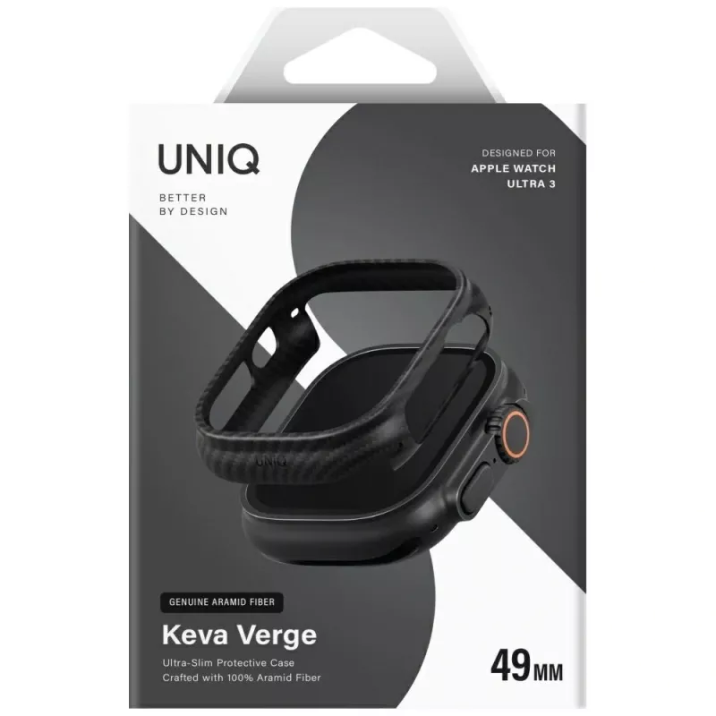 Capa UNIQ Keva Verge para Apple Watch Ultra / Ultra 2 / Ultra 3 49mm preta