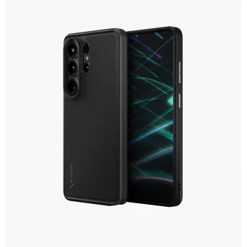 Capa UNIQ Keva para Samsung Galaxy S26 Ultra com carregamento MagClick preta