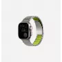 Pulseira UNIQ Strova Flex para Apple Watch 44/45/46/49mm Series 1/2/3/4/5/6/7/8/9/10/11/SE/SE2/SE3/Ultra/Ultra 2/Ultra 3 prateado-lima