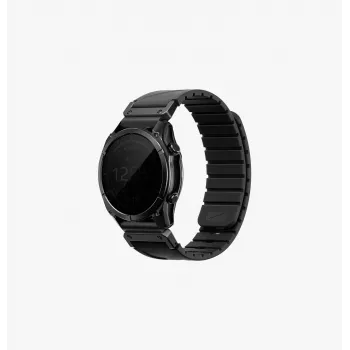 Pulseira de silicone UNIQ Fluo Smart-Fit para Garmin 22mm - preta