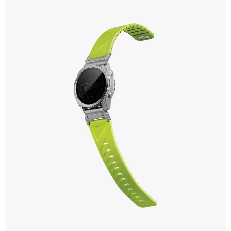 Pulseira de silicone UNIQ Fluo Smart-Fit para Garmin 22mm - preta
