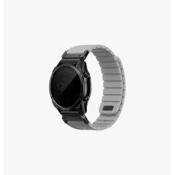 Pulseira UNIQ Fluo x Smart-Fit para Garmin 22mm cinzenta
