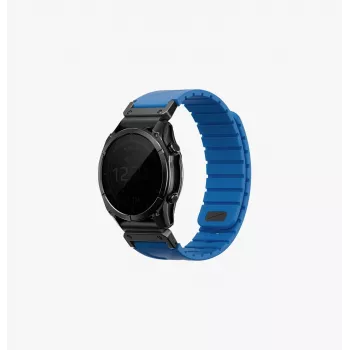 Pulseira de silicone UNIQ Fluo x Smart-Fit para Garmin 22mm - azul