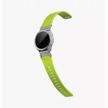 Pulseira de silicone UNIQ Fluo Smart-Fit para Garmin 22mm - verde lima