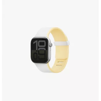 Pulseira magnética reversível premium UNIQ Revix IV para Apple Watch 42/41/40mm branco/amarelo