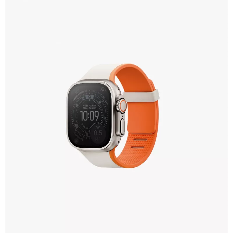 Pulseira magnética reversível premium UNIQ Revix IV para Apple Watch 42/41/40mm branco/amarelo