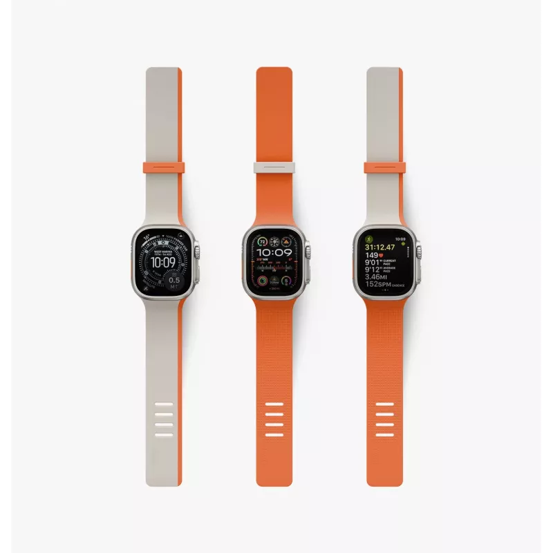 Pulseira magnética reversível premium UNIQ Revix IV para Apple Watch 49/46/45/44mm Edition azul-marinho/azul