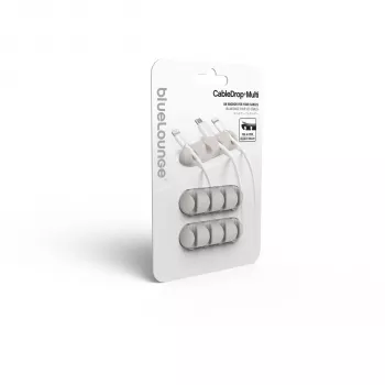 Organizador de cabos Bluelounge CableDrop Multi branco