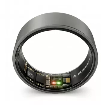 ULTRAHUMAN Ring Air – Smart Ring para homem e mulher – Wearable de monitorização de sono e fitness – Frequência cardíaca – Smart Ring cinzento mate tamanho 8