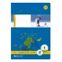 Staufen Style Caderno Lineatur 1, A5, pautado com margem, 16 folhas, 1.º ano
