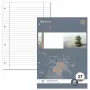 Staufen 10 blocos de cartas Style pautados A4, 4 furos, 80 folhas por bloco, branco