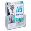 Expositor de folhetos Exacompta A5, 1 compartimento, poliestireno, 73 x 173 x 214 mm (75058D)