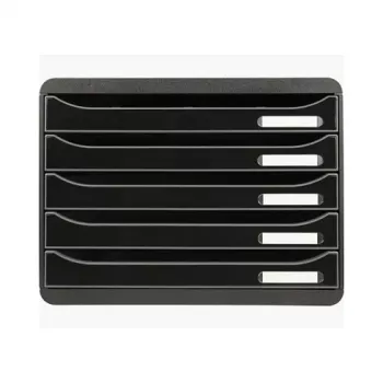 Caixa de gavetas Exacompta BIG-BOX PLUS HORIZON DIN A4 horizontal, 355 x 270 x 271 mm, preta (308714D)