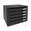 Caixa de gavetas Exacompta BIG-BOX PLUS HORIZON DIN A4 horizontal, 355 x 270 x 271 mm, preta (308714D)