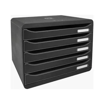 Caixa de gavetas Exacompta BIG-BOX PLUS HORIZON DIN A4 horizontal, 355 x 270 x 271 mm, preta (308714D)