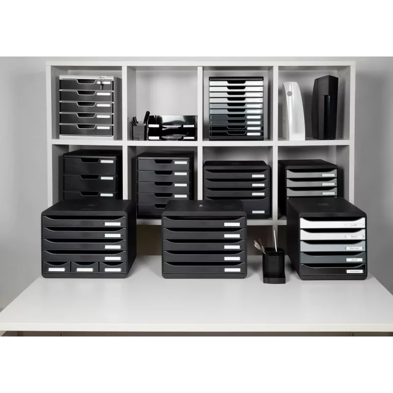 Exacompta 307714D - preto - 270 mm - 355 mm - 271 mm