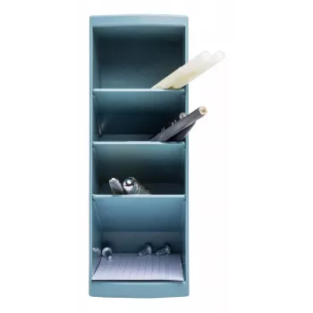Porta-canetas Exacompta AutentiK Multitower azul-cinzento