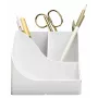 Porta-canetas Exacompta Pen Wave AutentiK com 5 compartimentos, branco