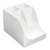 Porta-canetas Exacompta Pen Wave AutentiK com 5 compartimentos, branco