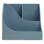 Porta-canetas Exacompta Pen Wave AutentiK com 5 compartimentos, azul-cinzento