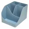 Porta-canetas Exacompta Pen Wave AutentiK com 5 compartimentos, azul-cinzento