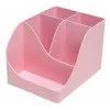 Porta-canetas Exacompta Pen Wave AutentiK com 5 compartimentos, rosa bonbon