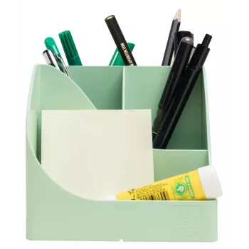 Porta-canetas Exacompta Pen Wave AutentiK, verde-salva