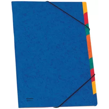 Donau Elektronik pasta organizadora 9 compartimentos azul A4