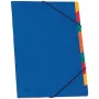Donau Elektronik pasta organizadora 9 compartimentos azul A4
