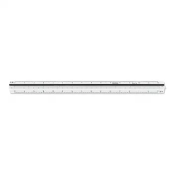 Régua triangular perfil D branca 30 cm (AR23703EB)