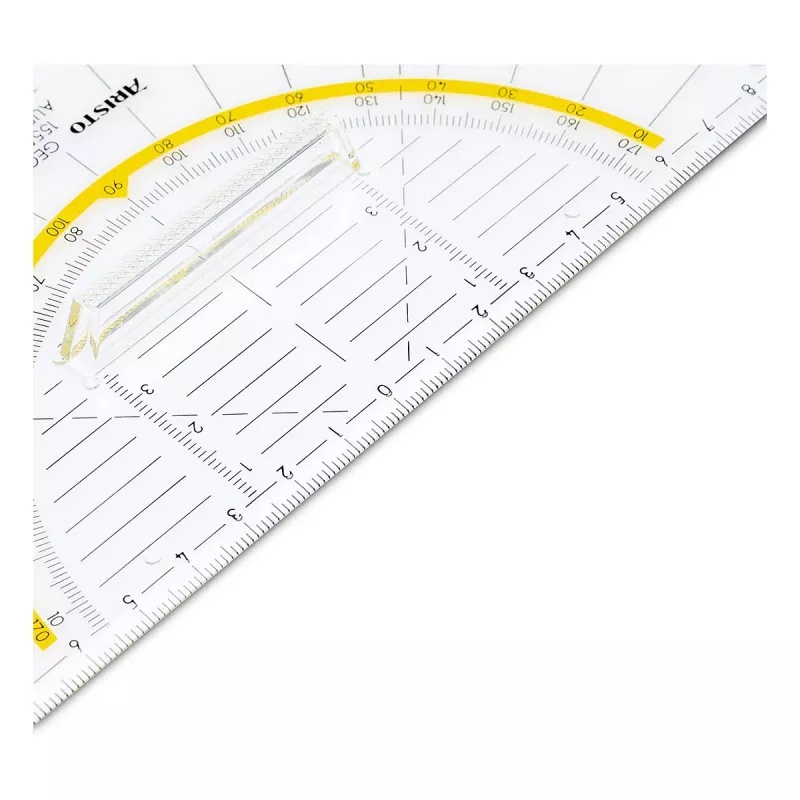 Esquadro geodésico Aristo AR 1555/2 225 mm hipotenusa com pega