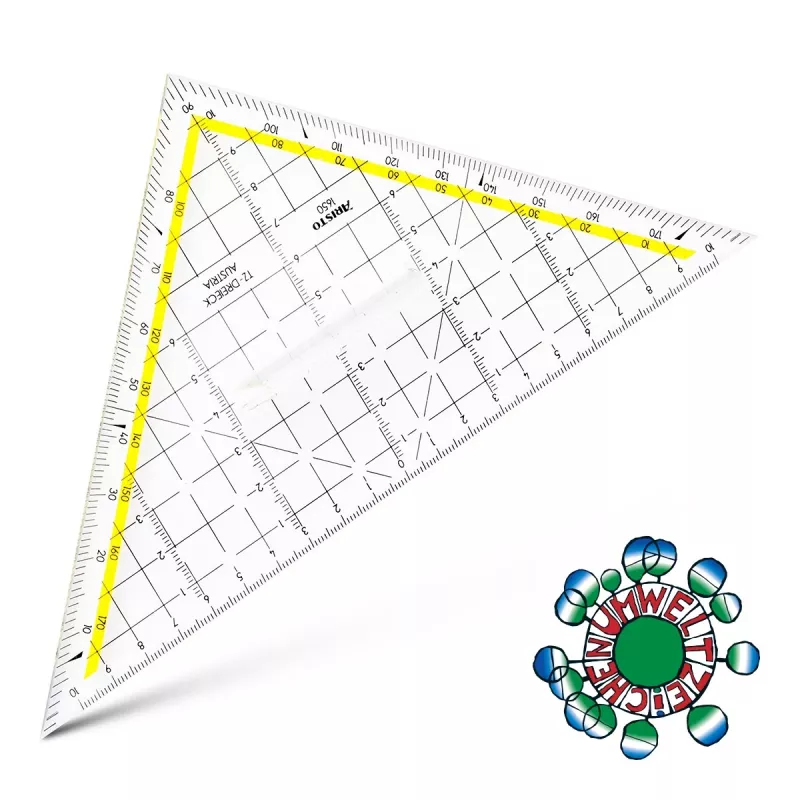 Esquadro de geometria ARISTO 22,5 cm esquadro de desenho