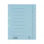 Separadores Bene 100 azul - Separadores de documentos A4, azul, 100 folhas
