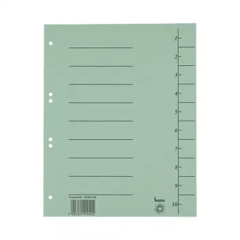 Separadores Bene 100, A4, 250 g/m2, verde (97300GN)