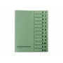 Pasta organizadora Bene 12 compartimentos verde A4