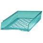 Bandeja de correspondência Bene 60100BLT A4/C4 empilhável transparente azul