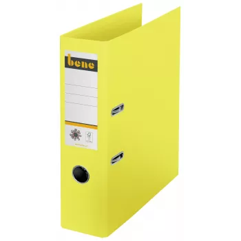 Dossiê de alavanca Bene No.1 amarelo cartão 8,0 cm DIN A4