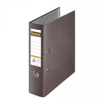 Dossiê de alavanca Bene A4 80 mm castanho PP plástico
