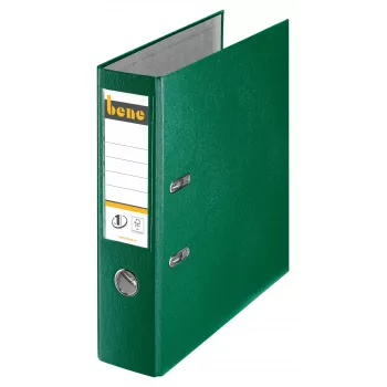 Dossiê de alavanca Bene A4 80 mm verde PP plástico