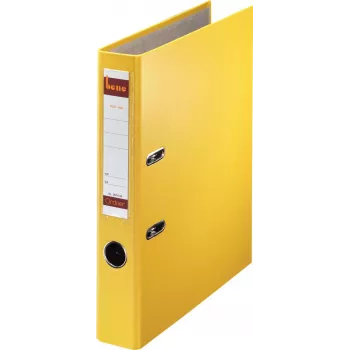 Dossiê de alavanca Bene A4 52 mm amarelo PP plástico