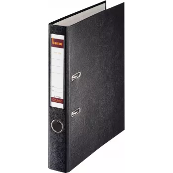 Bene 291600SW Dossier de arquivo com capa de alavanca A4 80 mm preto 350 folhas