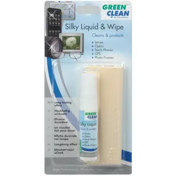 GREEN CLEAN GCLC-1000 Conjunto de limpeza ótica - líquido de limpeza e pano de microfibra