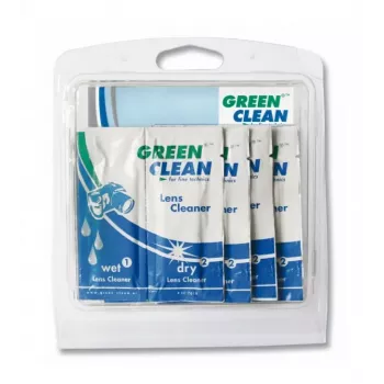 GREEN CLEAN Conjunto de toalhetes de limpeza húmidos e secos - 10 packs (20 toalhetes) para ecrãs, LCD, LED, plasma, TFT, portáteis, tablets, smartphones, monitores - sem álcool, sem manchas, antiestático
