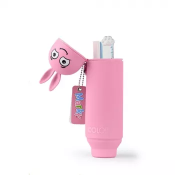 Estojo COLOP MARKY rosa retalho
