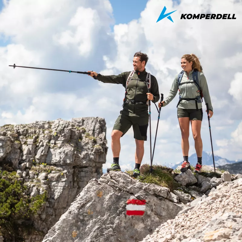 Komperdell Fx Lite Carbon Vario Approach Bastões de trekking, azul