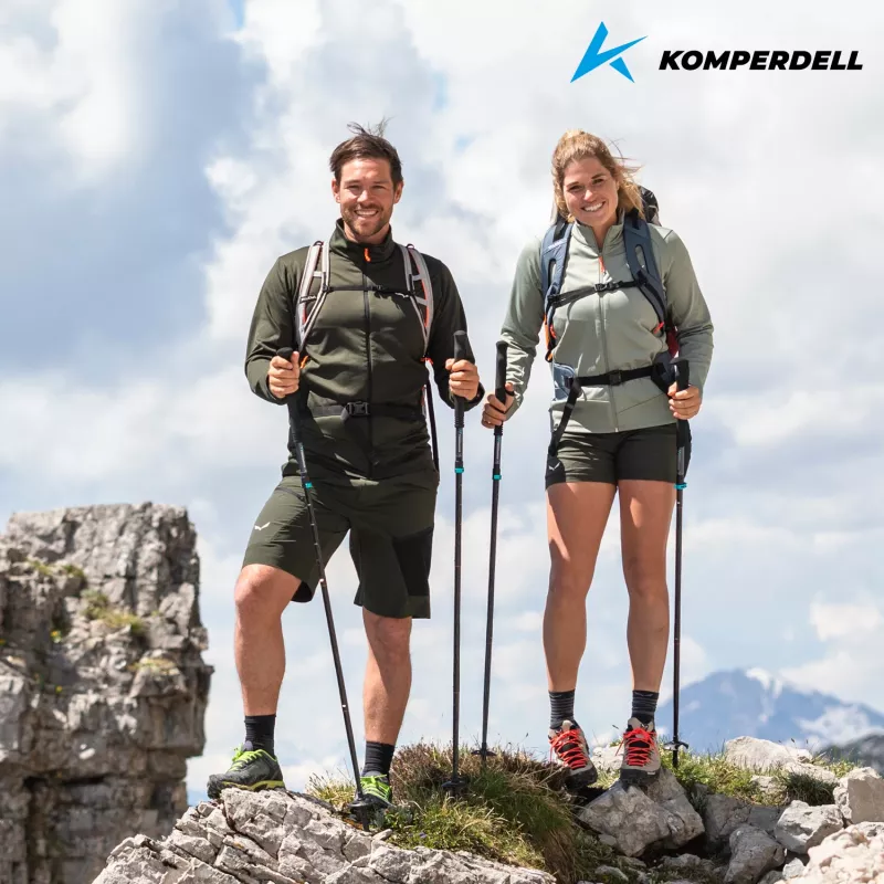 Komperdell Fx Lite Carbon Vario Approach Bastões de trekking, azul