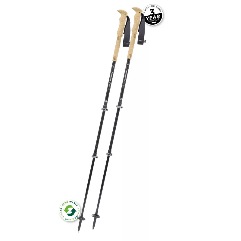 Komperdell Carbon Cloud Zero Bastões de trekking, prata