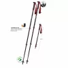 Komperdell Carbon EVO Zero Compact Bastões de Trekking - Malbec