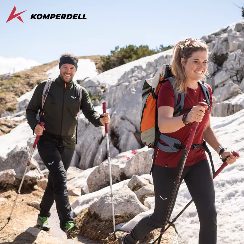 Komperdell Explorer Zero Compact Bastões de Trekking - Malbec